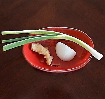 Young Ginger, White Onion, Green Onion