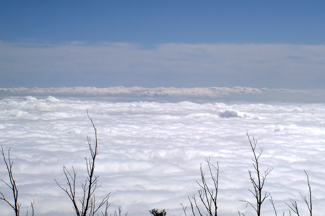 Japonia, Chmury Wokół Góry Fuji