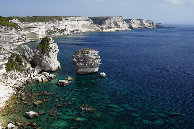 France, Bonifacio, Corsica, Limestone Cliffs