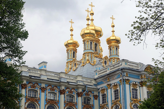 Russie, Saint-Pétersbourg, Palais et Parc Catherine