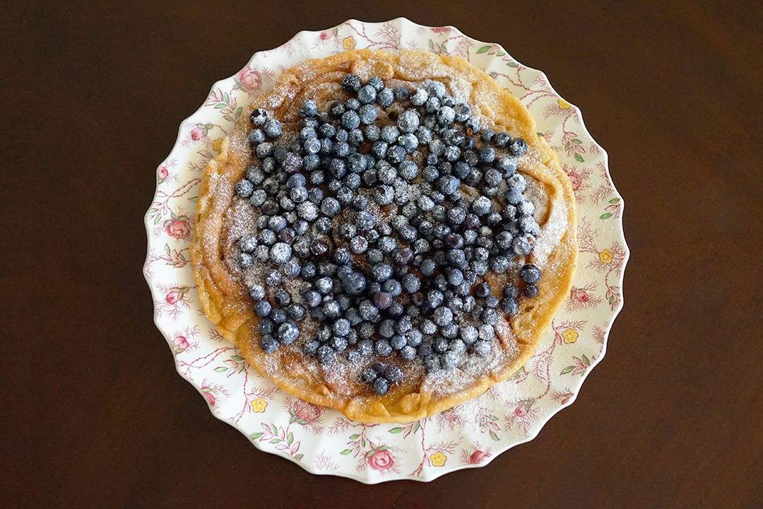 Poland, Naleśnik with Wild Forest Blueberries