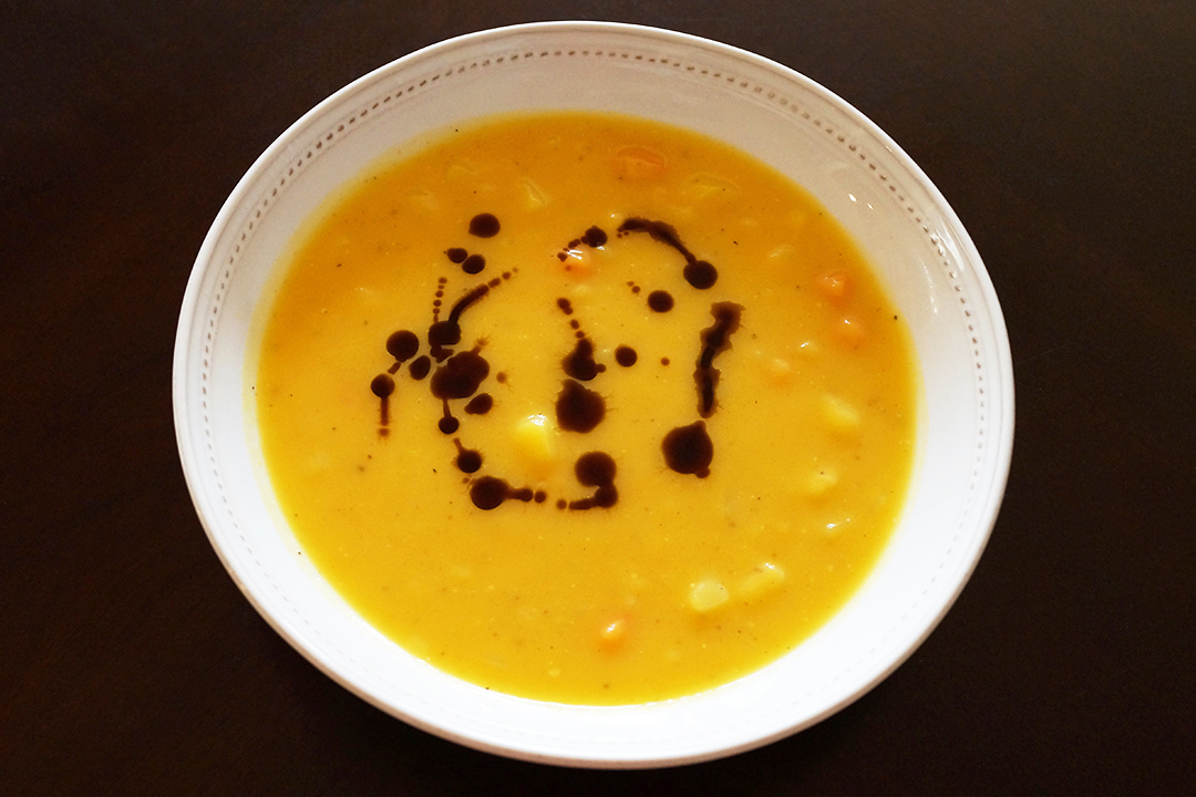 USA, Pumpkin Soup with Pumpkin Seed Oil