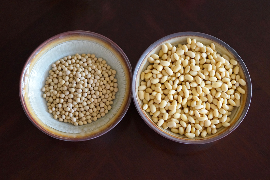 干大豆, 浸泡大豆