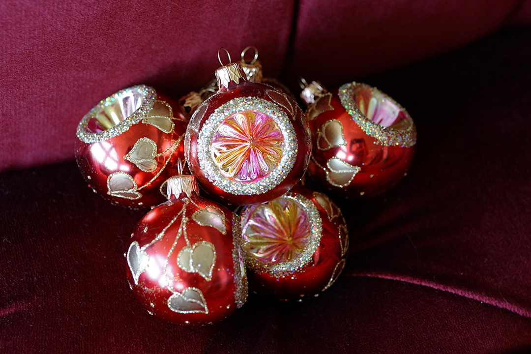 Poland, Red Christmas Balls