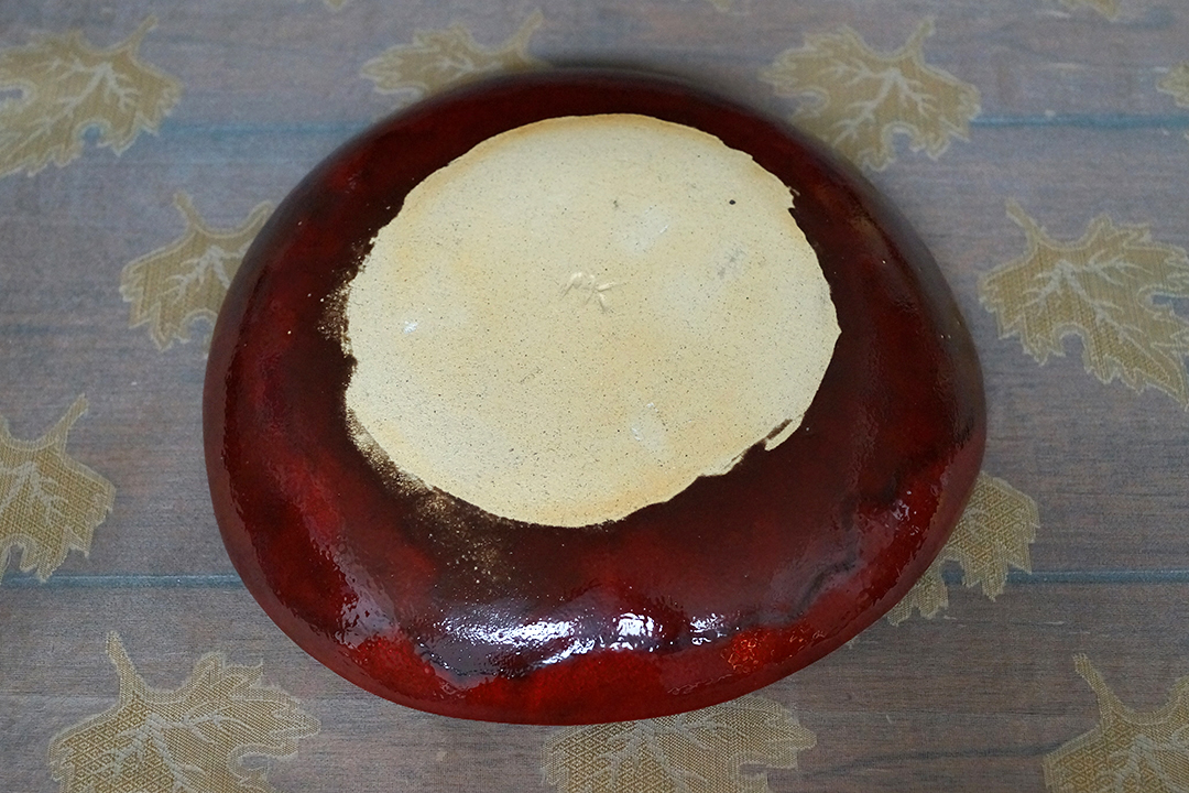 Poland, Red Ceramic Plate