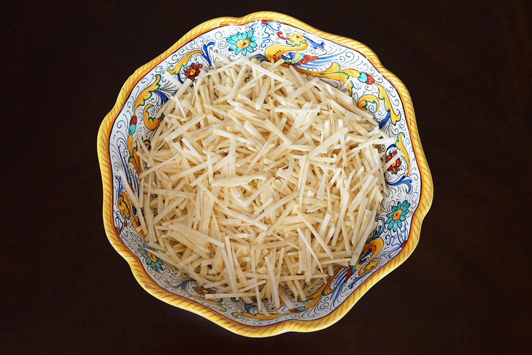 Julienned Celeriac