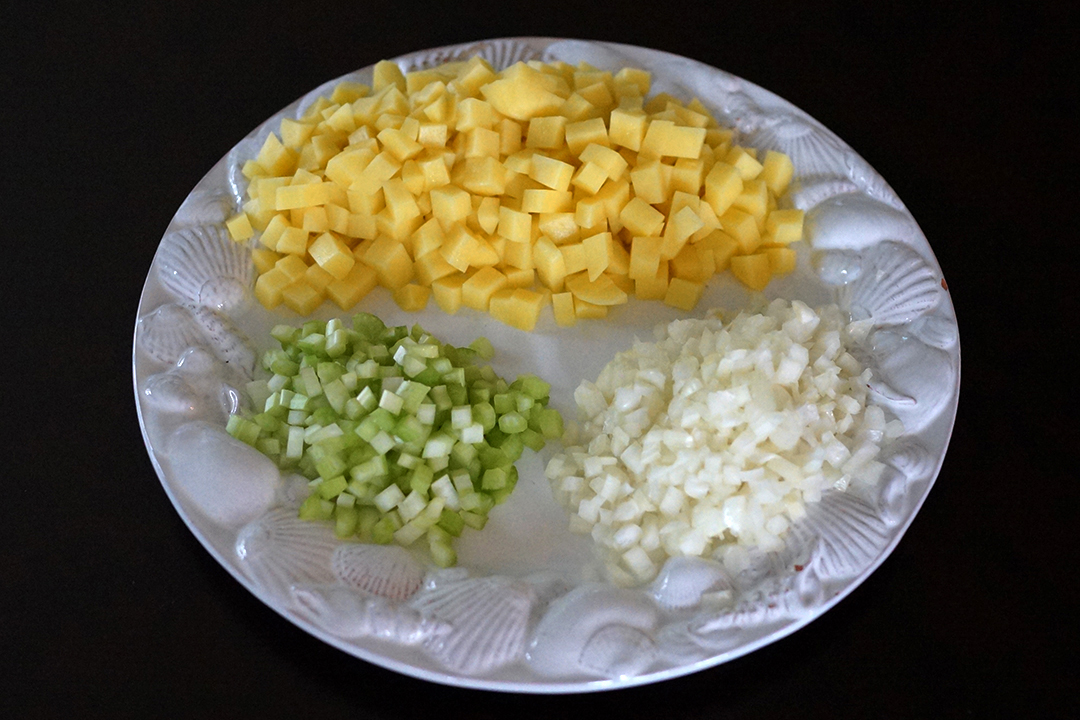Potatoes, Celery, Onion