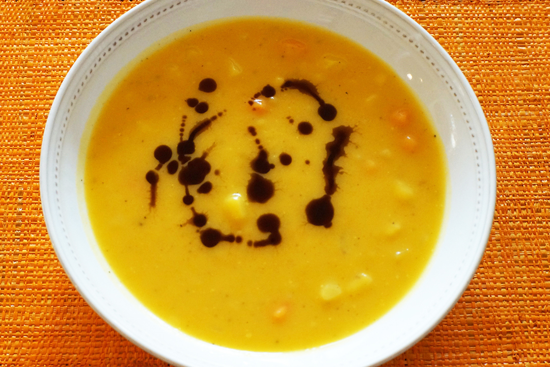 USA, Pumpkin Soup with Pumpkin Seed Oil