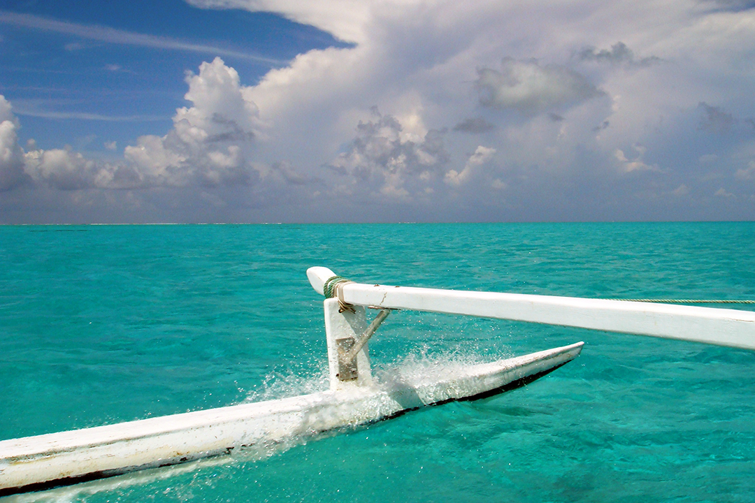 French Polynesia, Bora Bora, Outrigger Canoe Expedition