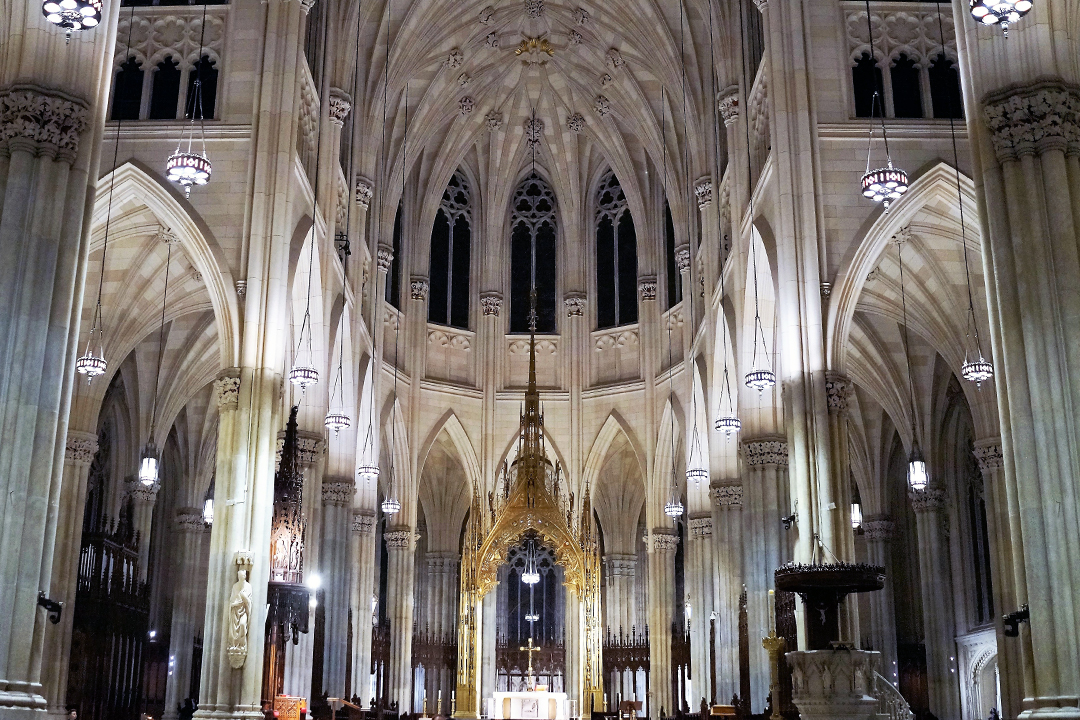 États-Unis, New York, Cathédrale Saint-Patrick