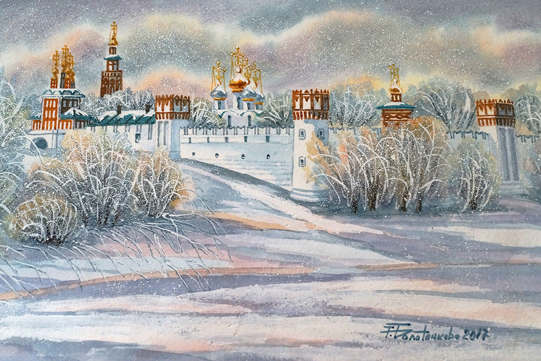 Rosja, Klasztor Zimą