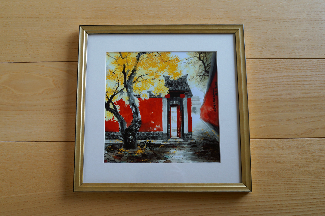 China, Blooming Flowers Artwork