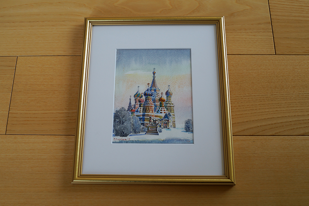 Russia, Moscow Church Artwork