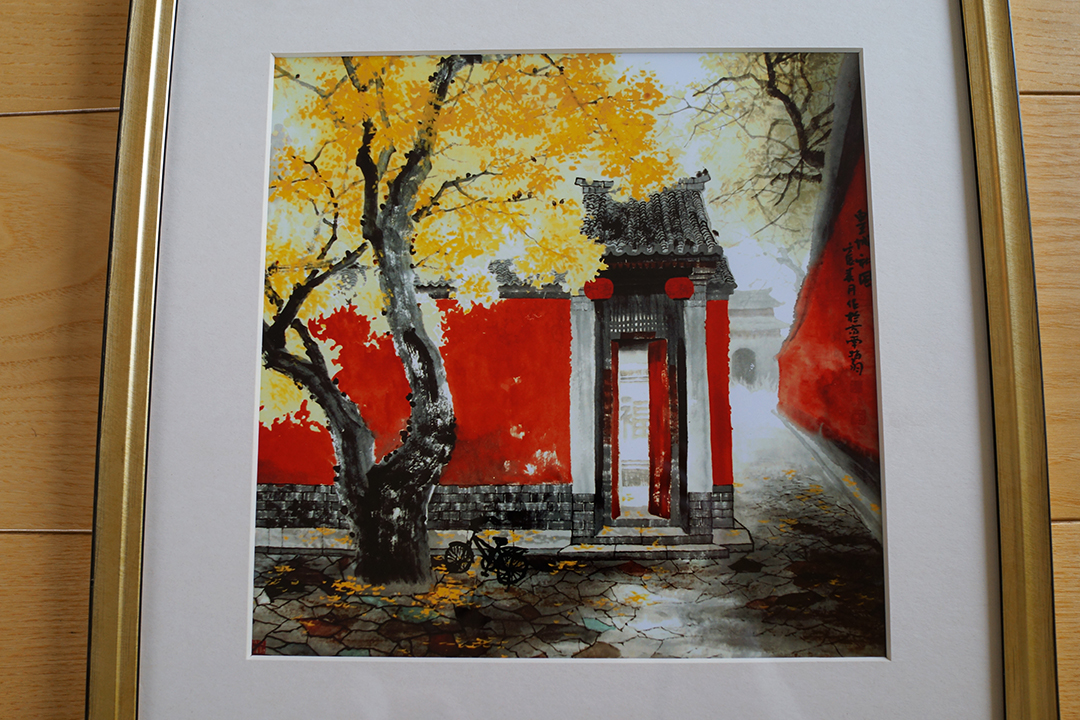 Chiny, Obraz Kwitnących Kwiatów