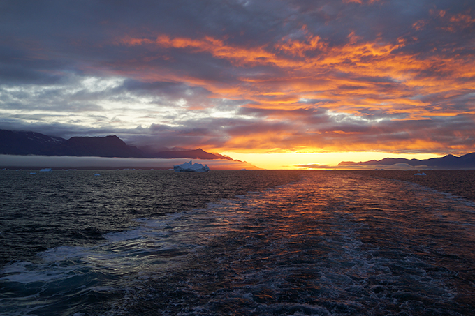 Alpenglow Over Greenland
