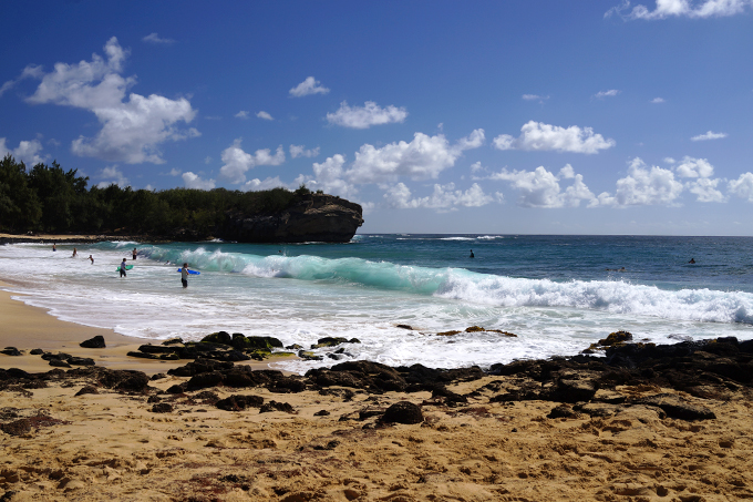 Vagues Turquoise de l'Île de Kauai à Hawaï
