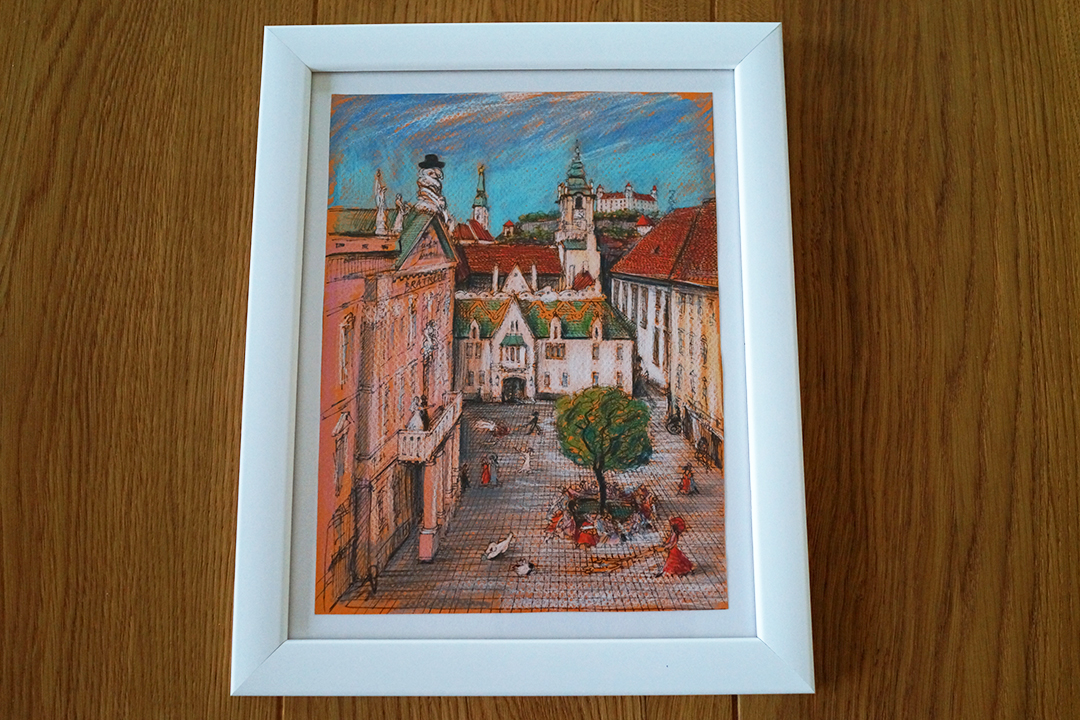 Slovakia, Bratislava Old Town Artwork