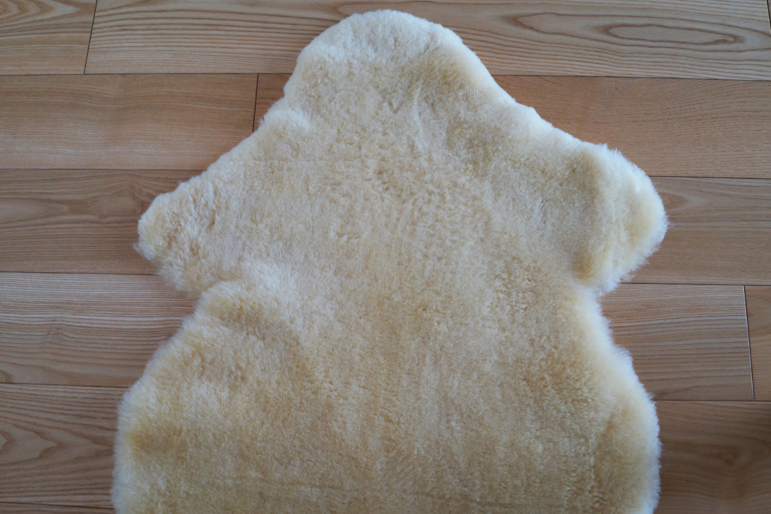 Poland, Yellow Sheepskin Rug