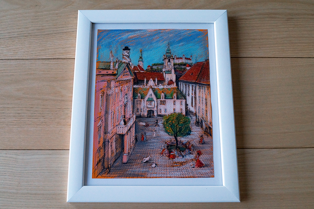 Slovakia, Bratislava Old Town Artwork