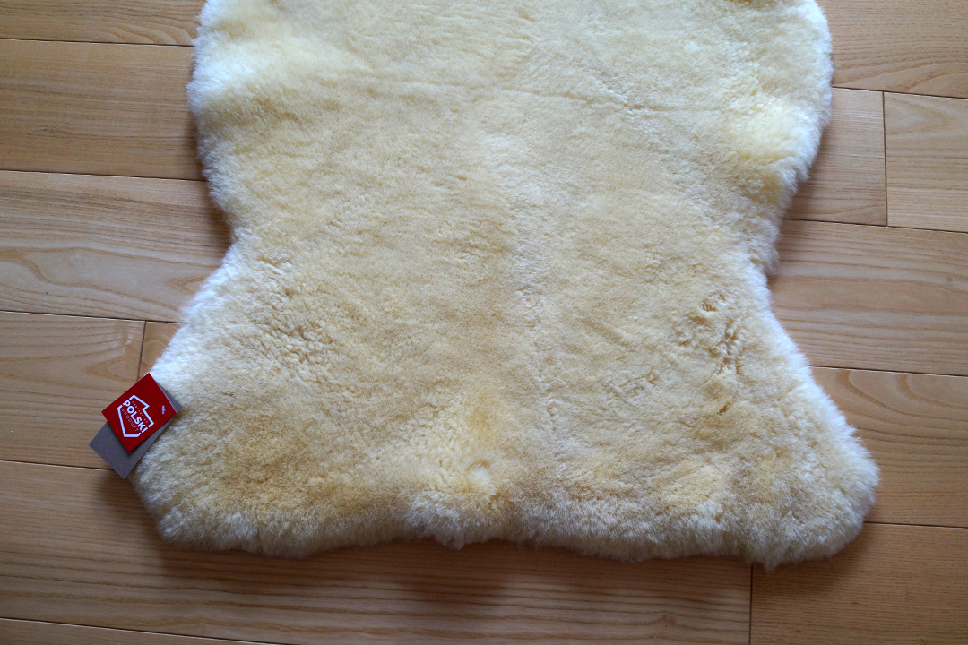 Poland, Yellow Sheepskin Rug