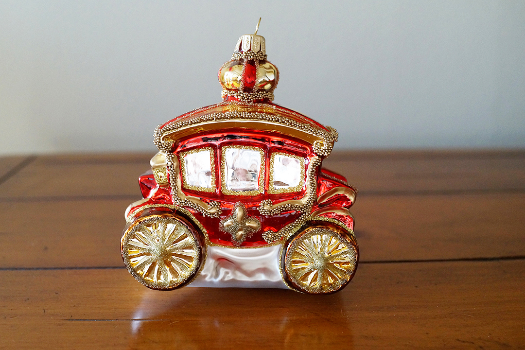 Poland, Carriage Christmas Ornament