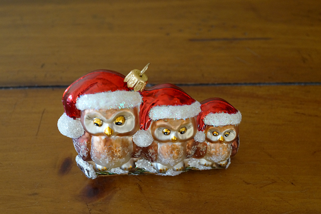 Poland, Owls Christmas Ornament