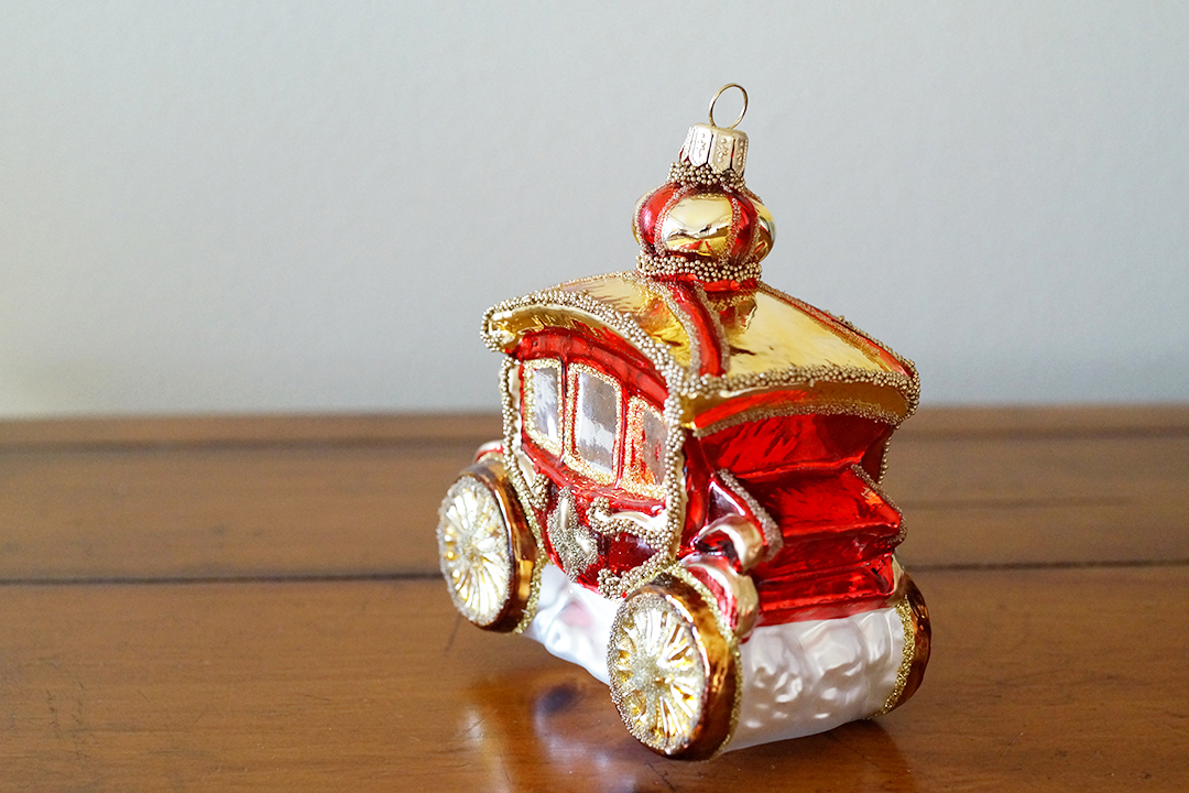 Poland, Carriage Christmas Ornament
